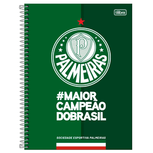 Caderno Universitario 10x1 160 Fls C.D. Tilibra - Palmeiras 1